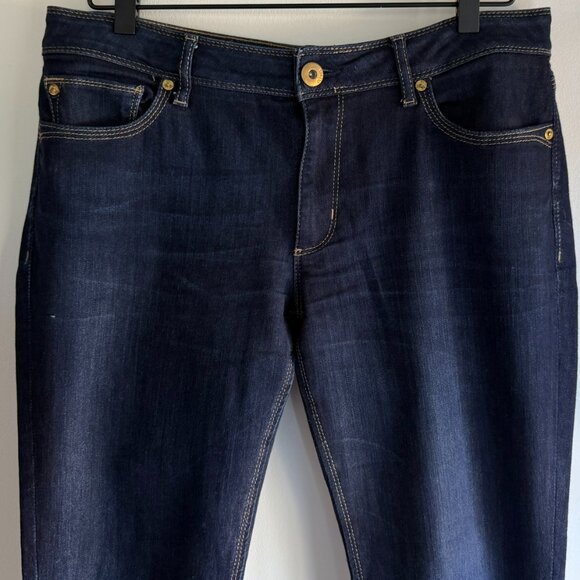 DL1961 – Angel Mid-Rise Skinny Ankle Jeans – Dark Wash – Size 32 - Picture 4 of 16